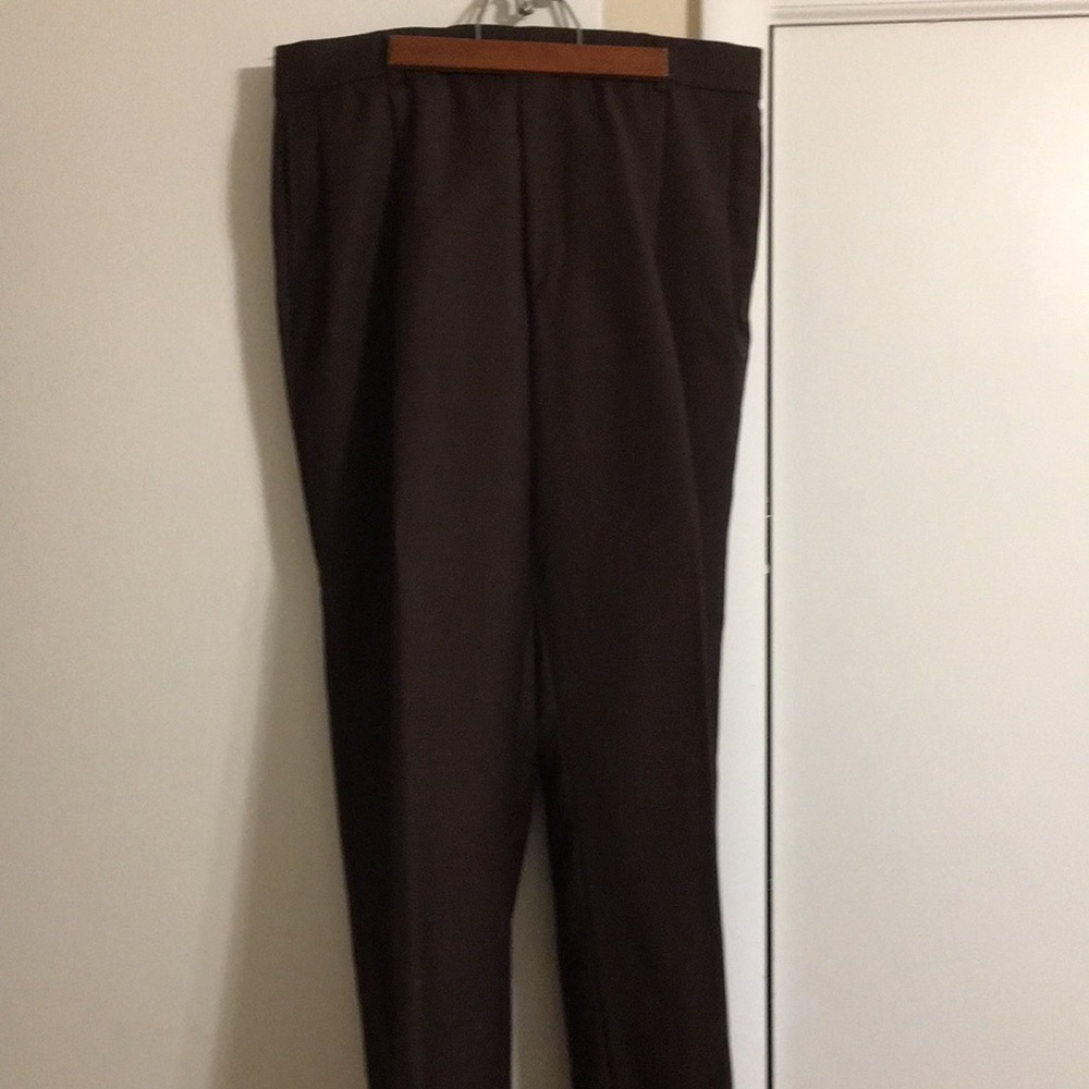 Brown Wool Suit Pants